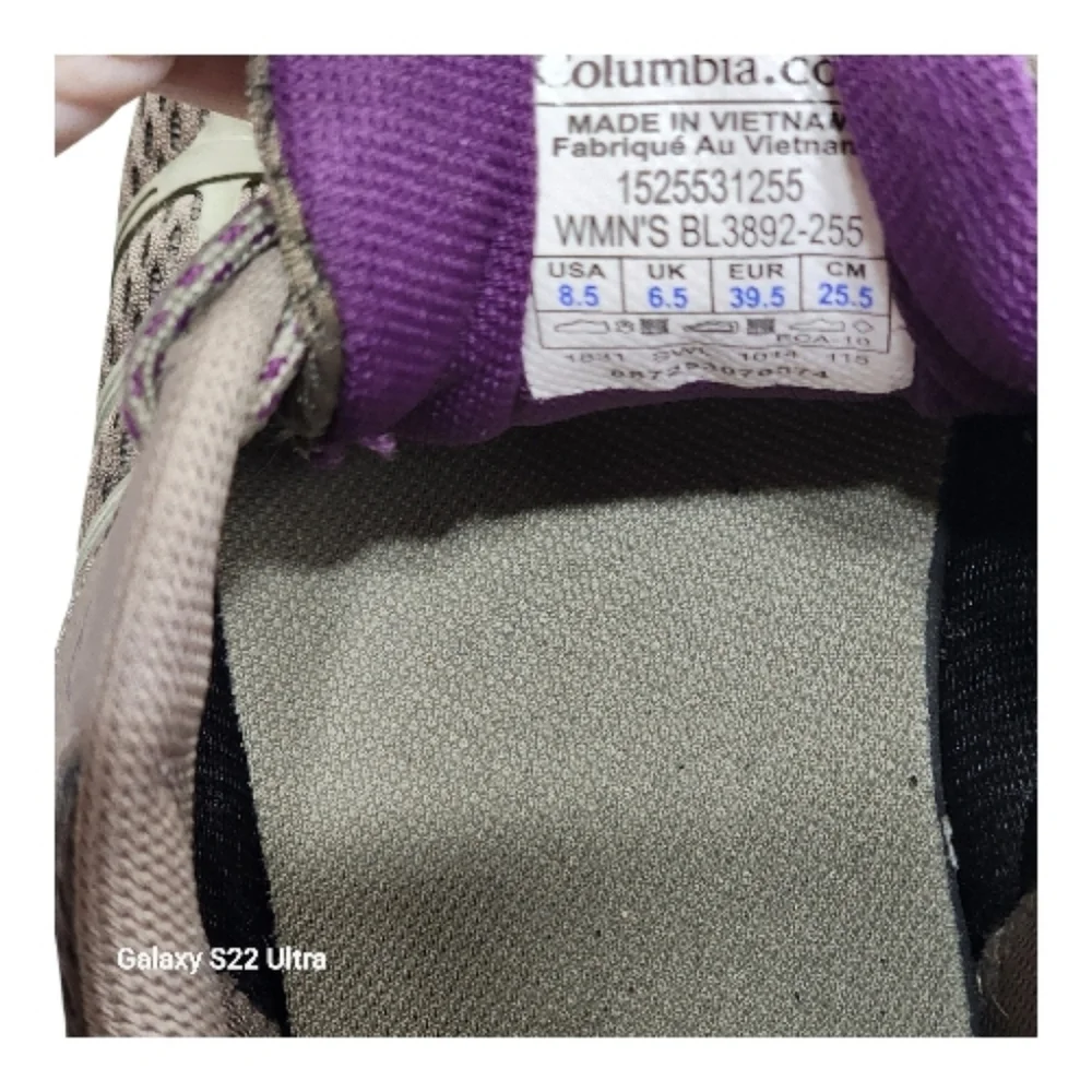 Columbia Strata Trail Low Women's Omnitech Size 8.5 Light Brown/gray Waterproof